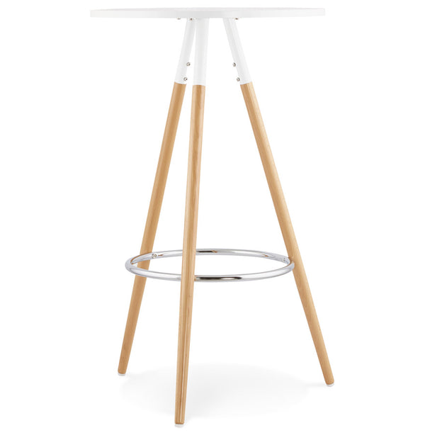 Ronde, wit houten tafel 'BARY' - Majorr