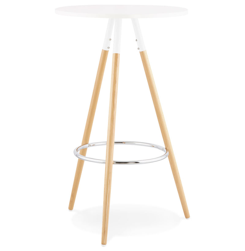 Ronde, wit houten tafel 'BARY' - Majorr