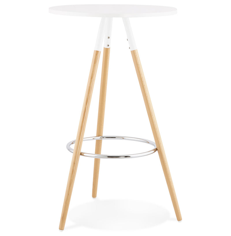 Ronde, wit houten tafel 'BARY' - Majorr