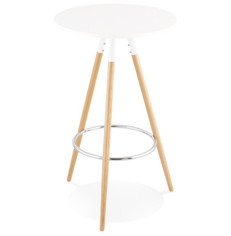 Ronde, wit houten tafel 'BARY' - Majorr