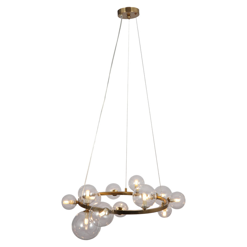 Hanglamp Yosie brushed gold - Majorr