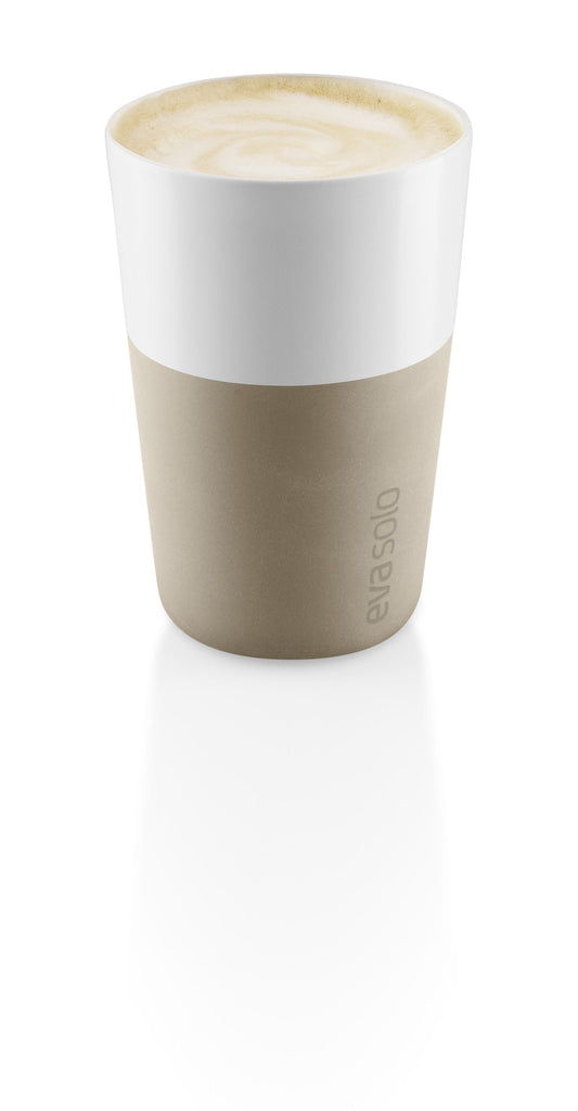 Beker voor Cafe Latte Set van 2 Stuks Pearl Beige - Majorr