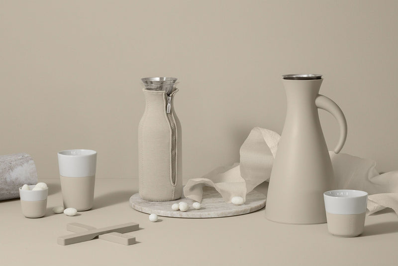 Beker voor Cafe Latte Set van 2 Stuks Pearl Beige - Majorr