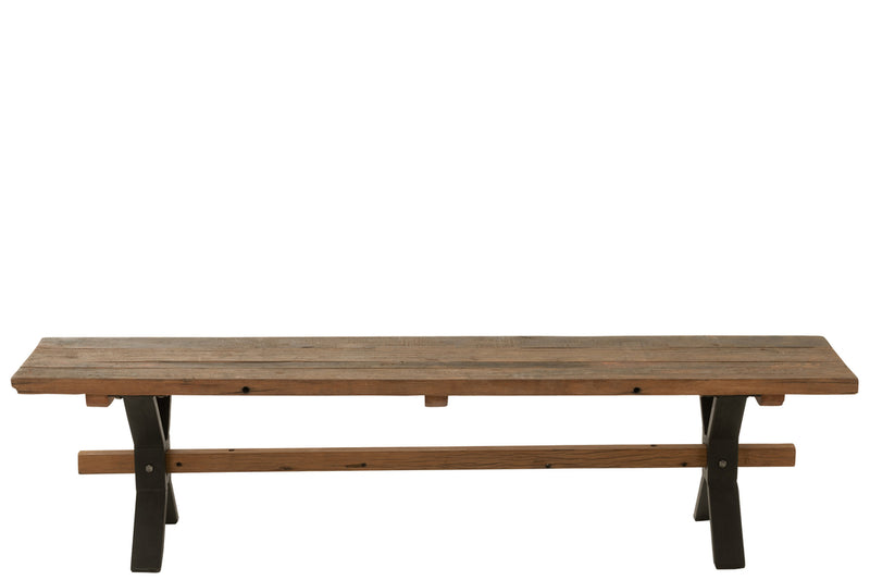 Bench Vintage Wood Brown - Majorr