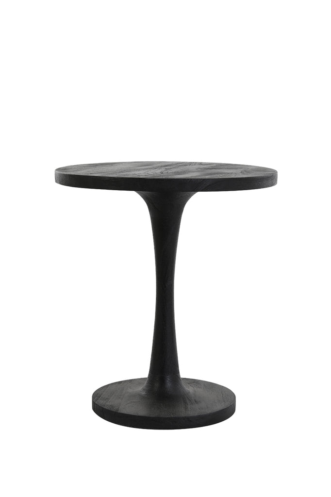 Side table 50x55 cm BICABA wood black - Majorr