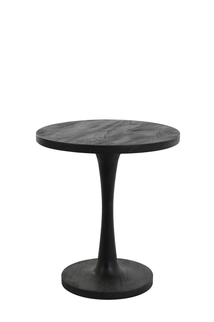 Side table 50x55 cm BICABA wood black - Majorr