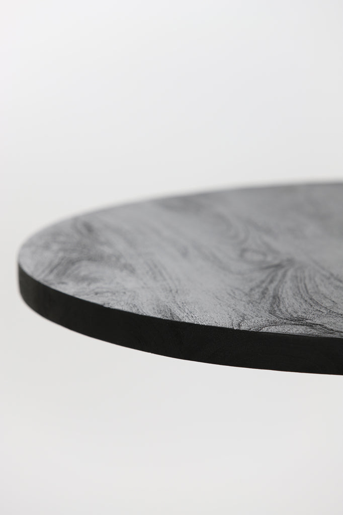 Side table 50x55 cm BICABA wood black - Majorr