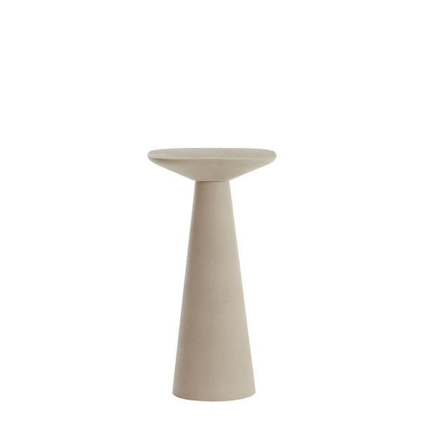 Bijzettafel Abala - Crème - 28x28x53cm - Majorr