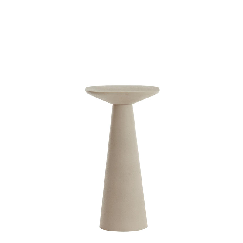 Bijzettafel Abala - Crème - 28x28x53cm - Majorr