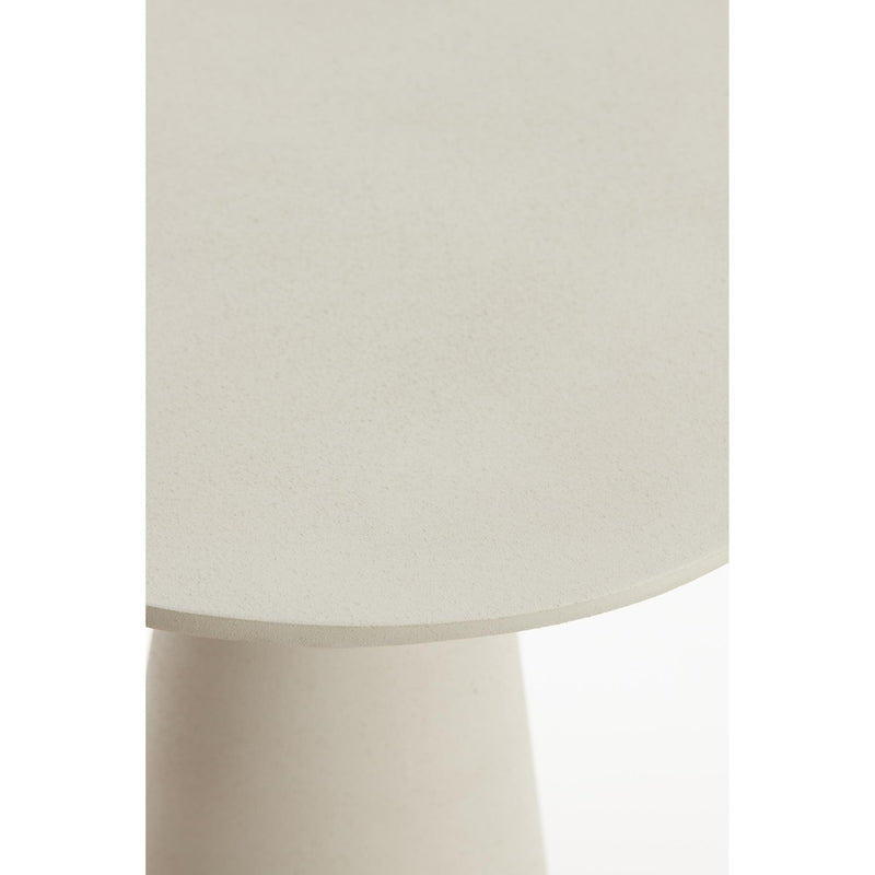 Bijzettafel Abala - Crème - 28x28x53cm - Majorr