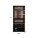 Boekenkast Oakura 2-deuren (Brown) - Majorr