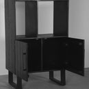 LABEL51 Boekkast Santos - Zwart - Mangohout - Majorr