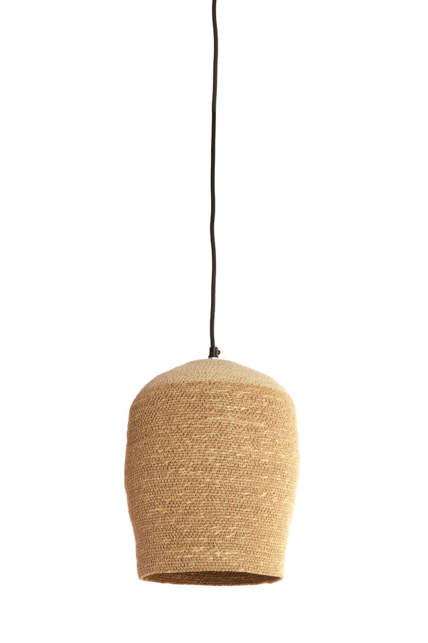 Hanging lamp 24x32 cm BOLSENA seagrass natural+cream - Majorr