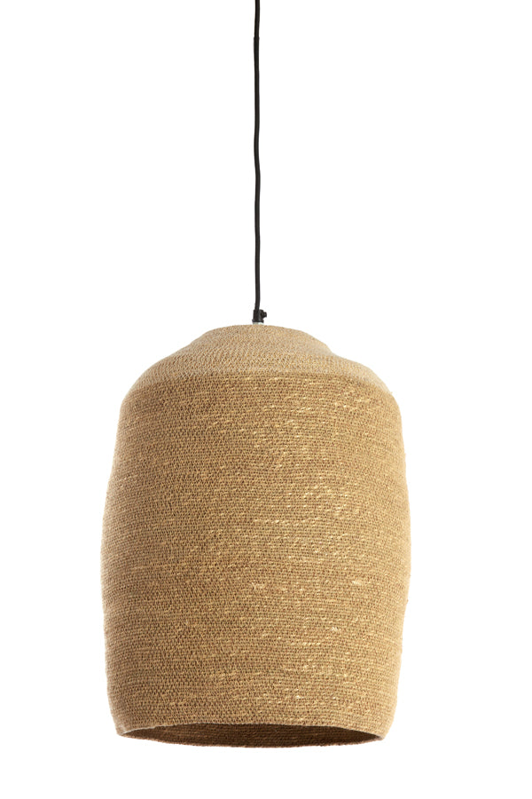 Hanging lamp 36x48 cm BOLSENA seagrass natural+cream - Majorr