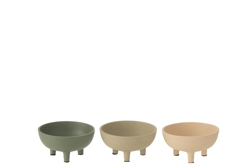 Bowls Round Aluminium Mix Small Assortment Of 3 - Majorr