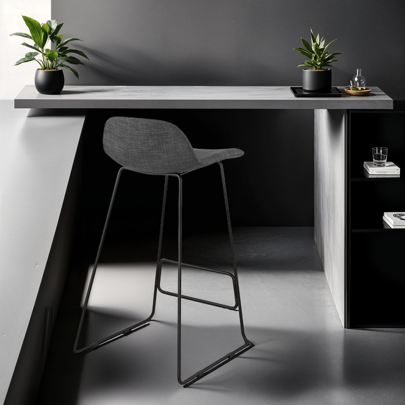 Design barkruk 'MOSKOW' zwart industriële stijl - Majorr
