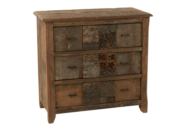 Cabinet Vintage Wood Brown - Majorr