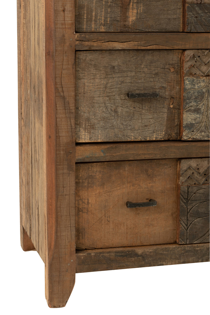 Cabinet Vintage Wood Brown - Majorr