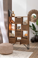 Cabinet With Drawers Recycle Teak Natural - Majorr