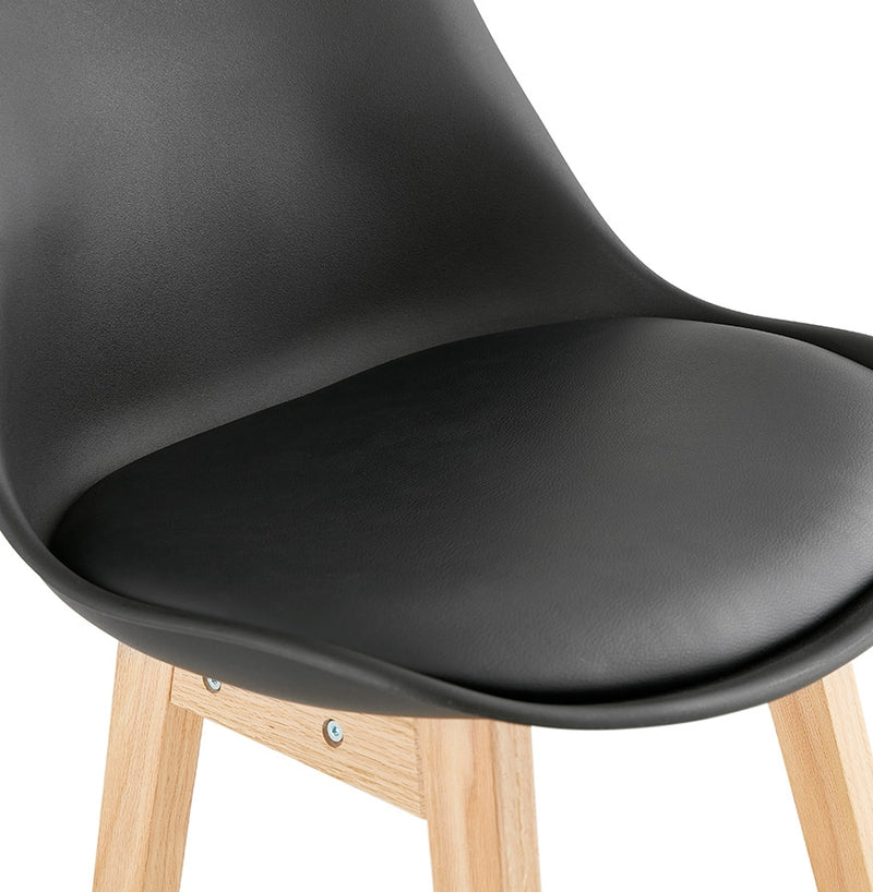 Barkruk ‘CAMILA' zwart Scandinavische stijl - Majorr