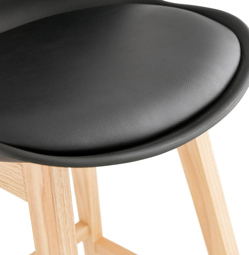 Barkruk ‘CAMILA' zwart Scandinavische stijl - Majorr