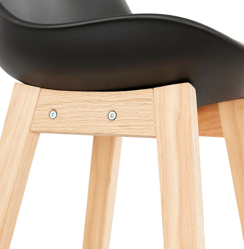 Barkruk ‘CAMILA' zwart Scandinavische stijl - Majorr