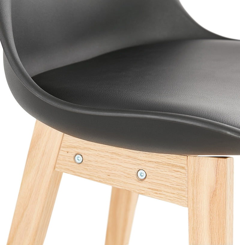 Barkruk ‘CAMILA' zwart Scandinavische stijl - Majorr