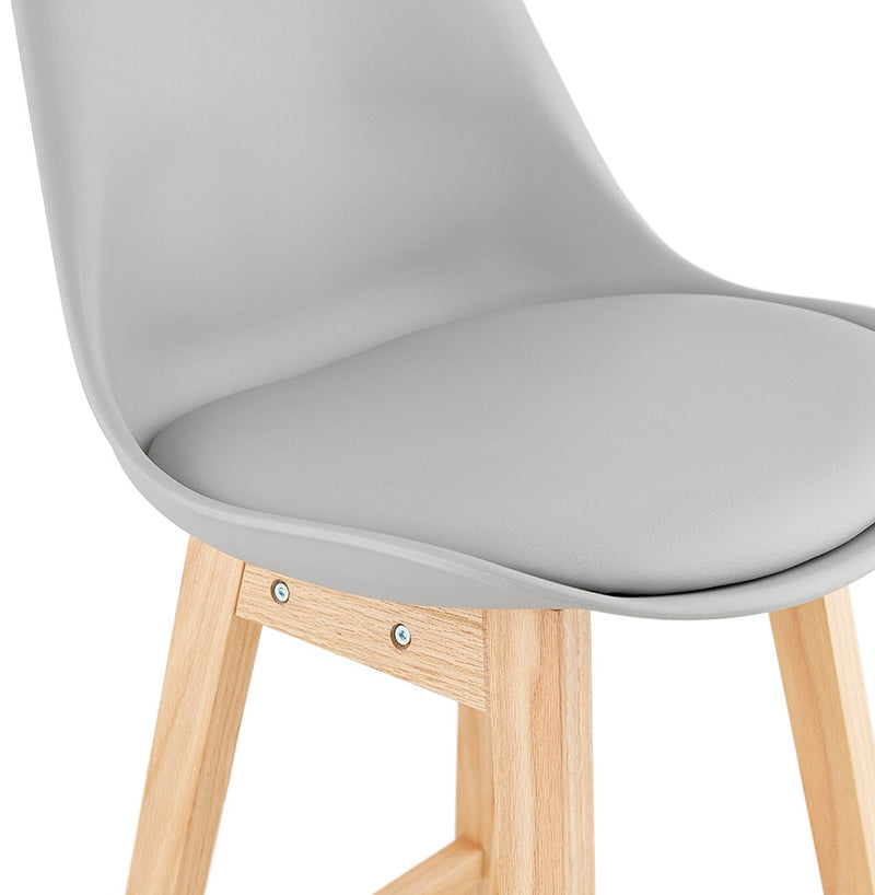 Barkruk ‘CAMILA' grijs Scandinavische stijl - Majorr