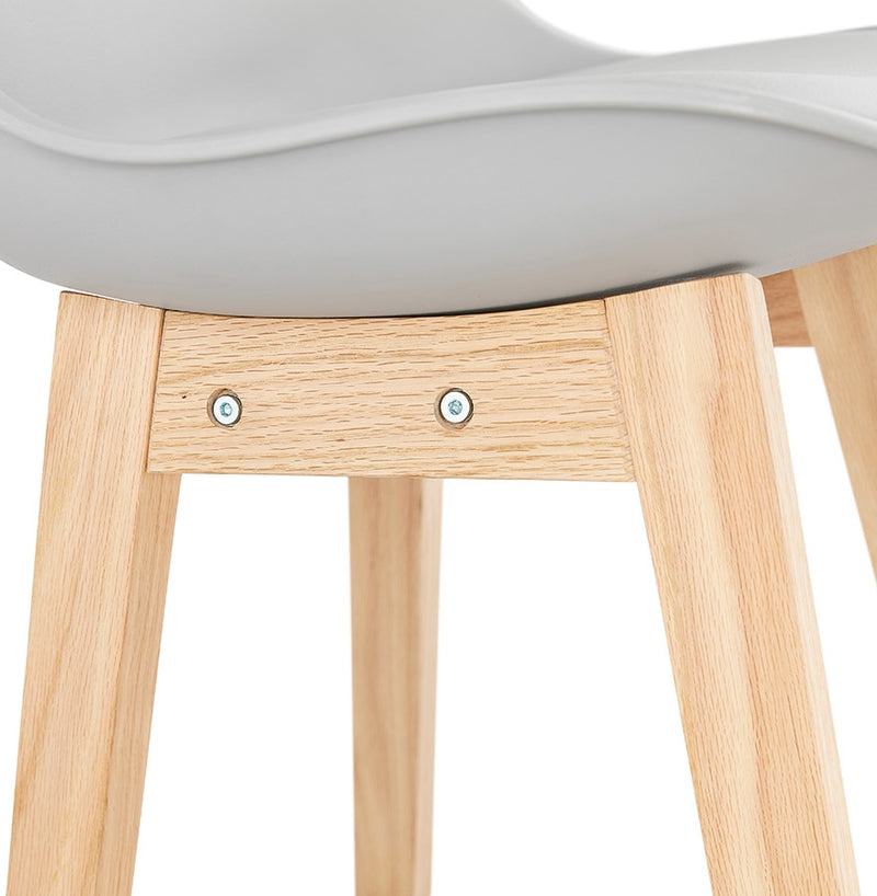 Barkruk ‘CAMILA' grijs Scandinavische stijl - Majorr