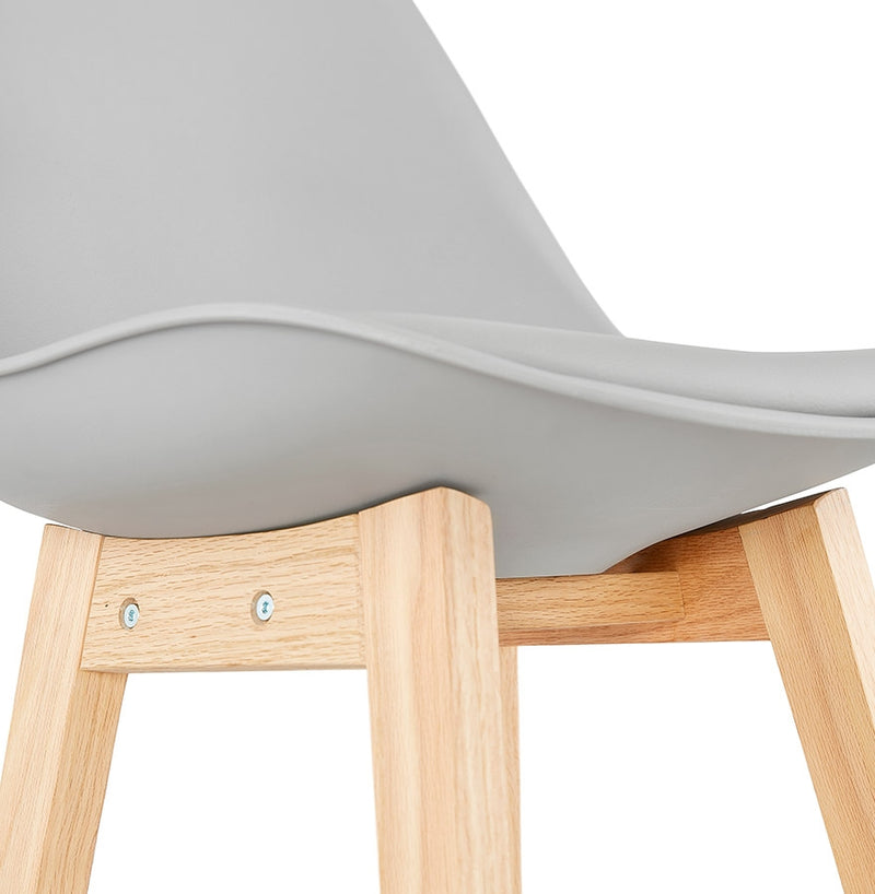 Barkruk ‘CAMILA' grijs Scandinavische stijl - Majorr