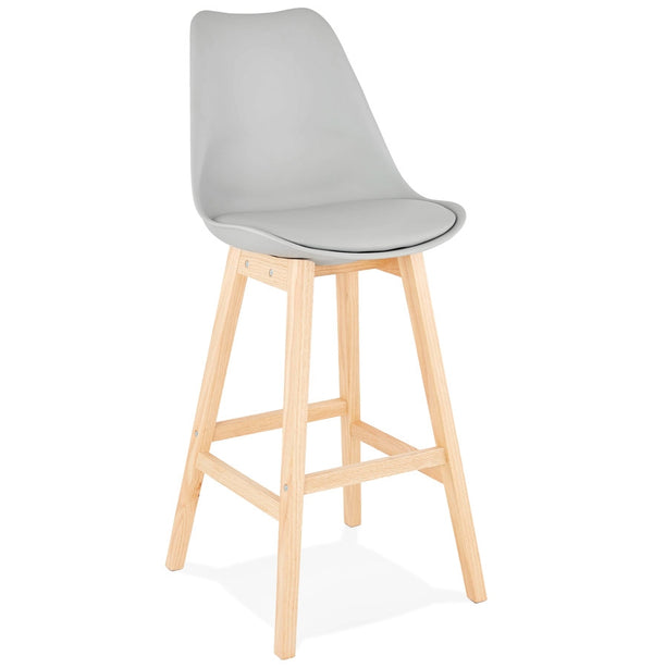 Barkruk ‘CAMILA' grijs Scandinavische stijl - Majorr