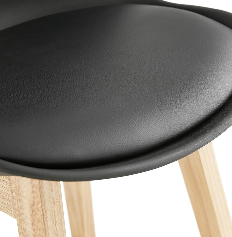 Halfhoge kruk ‘CAMILA MINI' zwart Scandinavische stijl - Majorr