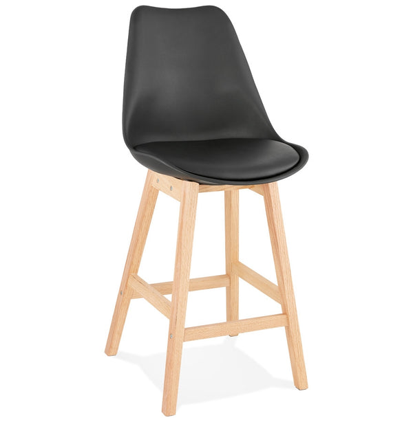 Halfhoge kruk ‘CAMILA MINI' zwart Scandinavische stijl - Majorr