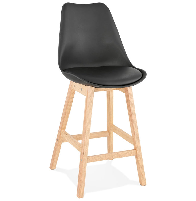 Halfhoge kruk ‘CAMILA MINI' zwart Scandinavische stijl - Majorr