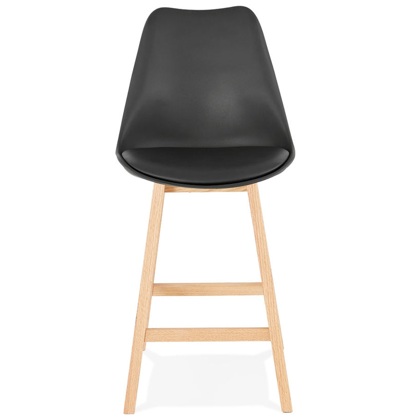 Halfhoge kruk ‘CAMILA MINI' zwart Scandinavische stijl - Majorr
