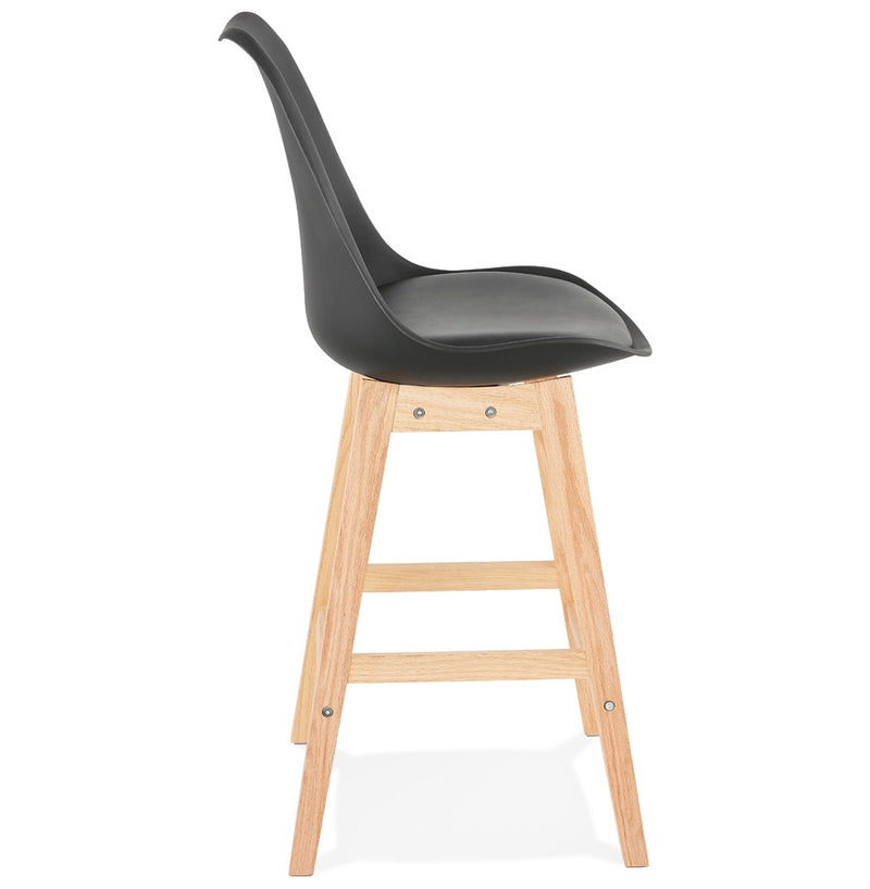 Halfhoge kruk ‘CAMILA MINI' zwart Scandinavische stijl - Majorr