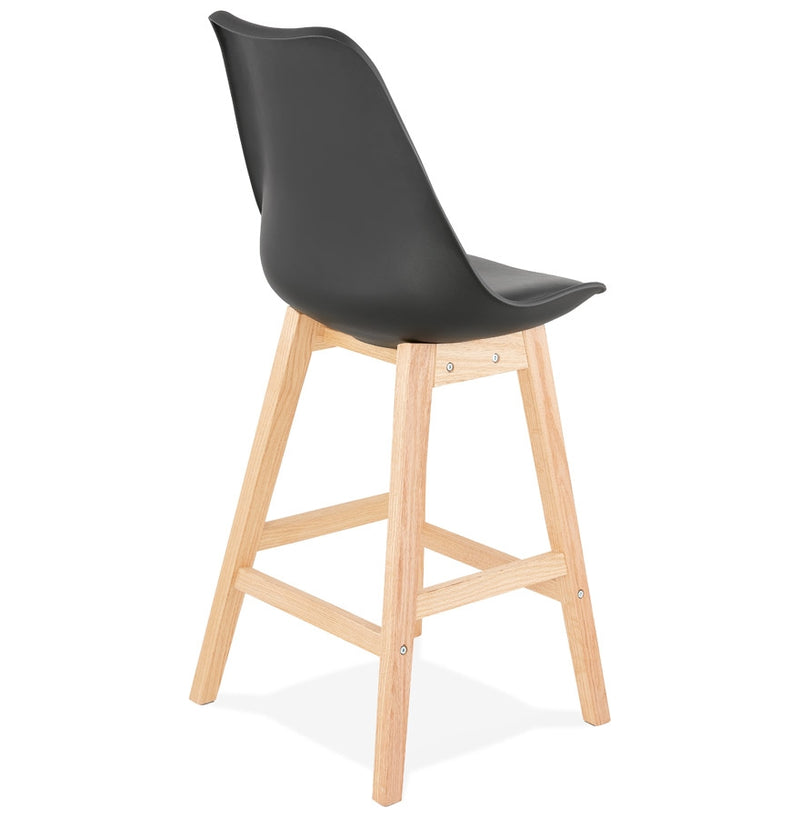Halfhoge kruk ‘CAMILA MINI' zwart Scandinavische stijl - Majorr