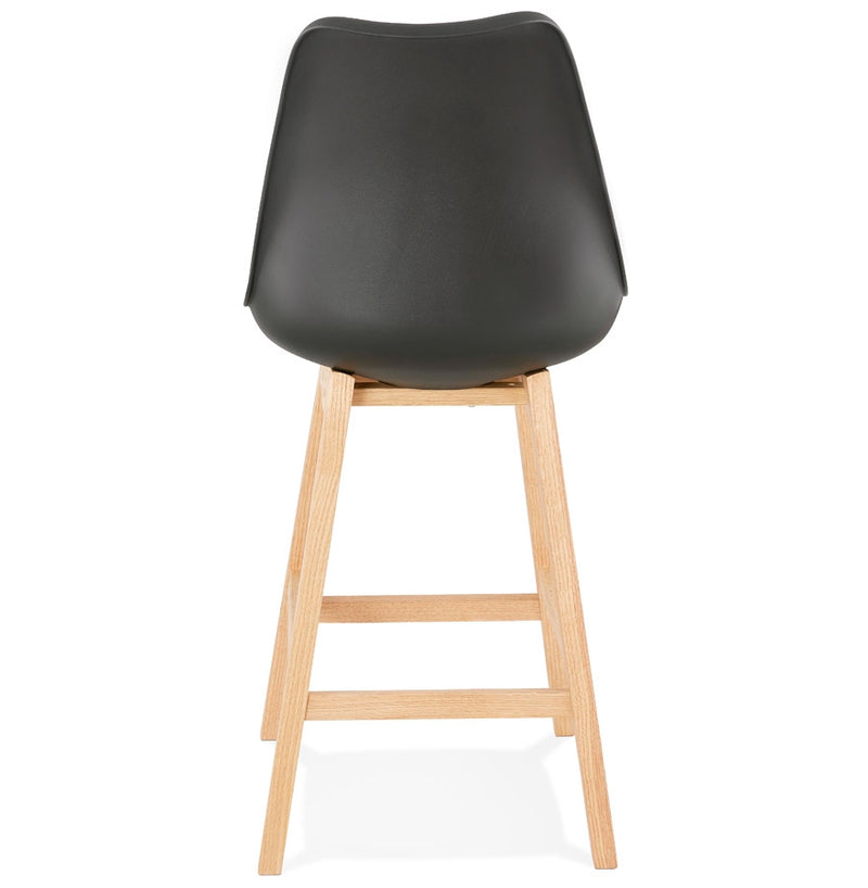 Halfhoge kruk ‘CAMILA MINI' zwart Scandinavische stijl - Majorr