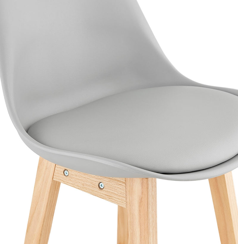 Halfhoge kruk ‘CAMILA MINI' grijs Scandinavische stijl - Majorr