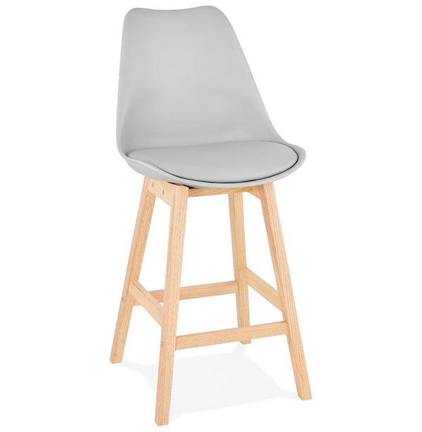 Halfhoge kruk ‘CAMILA MINI' grijs Scandinavische stijl - Majorr