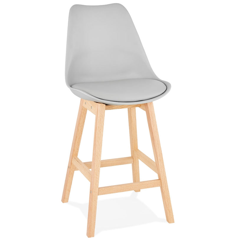 Halfhoge kruk ‘CAMILA MINI' grijs Scandinavische stijl - Majorr