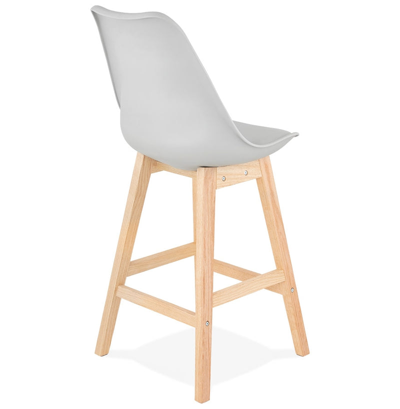 Halfhoge kruk ‘CAMILA MINI' grijs Scandinavische stijl - Majorr