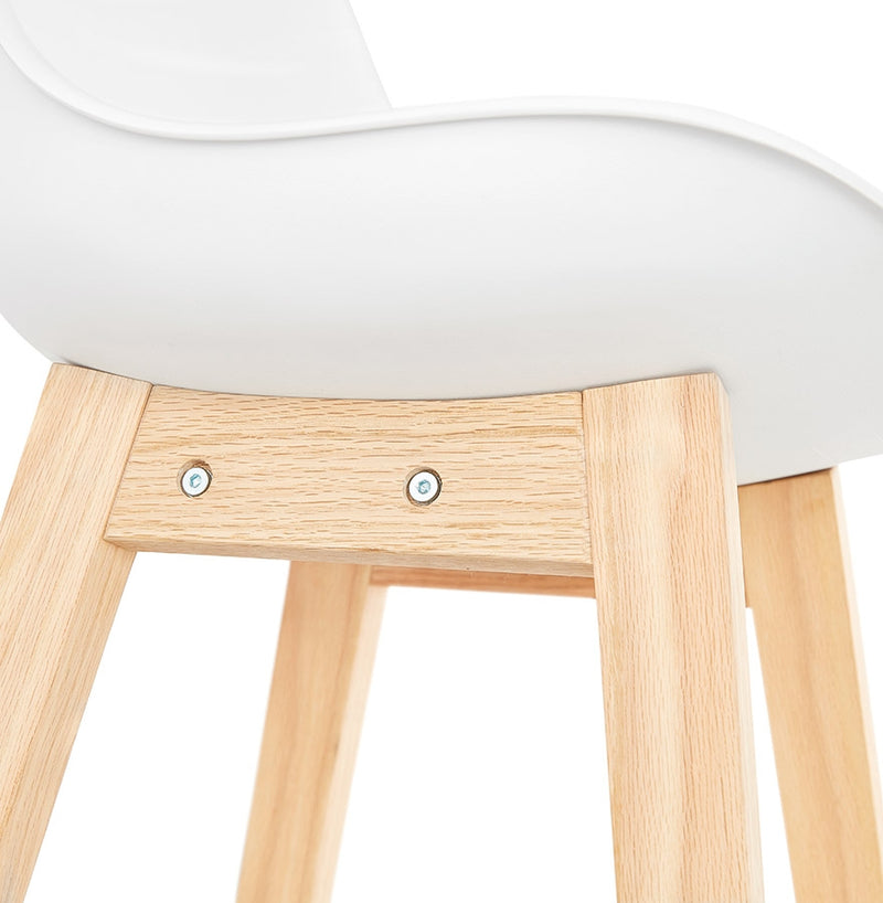 Barkruk ‘CAMILA' wit Scandinavische stijl - Majorr