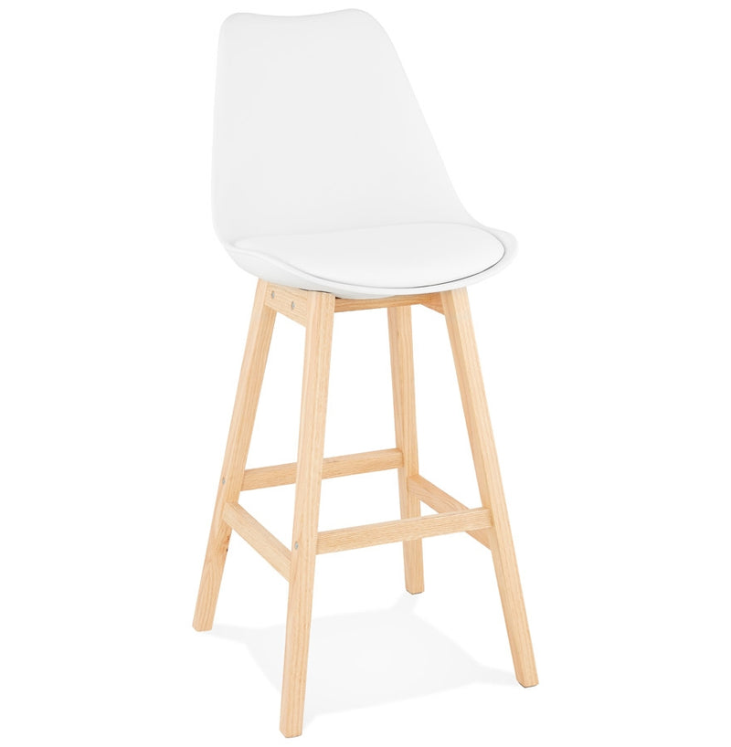 Barkruk ‘CAMILA' wit Scandinavische stijl - Majorr