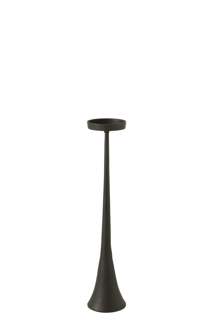 Candleholder Luky Aluminium Black Small - Majorr