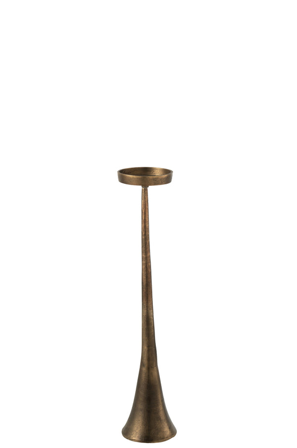 Candleholder Luky Aluminium Bronze Small - Majorr