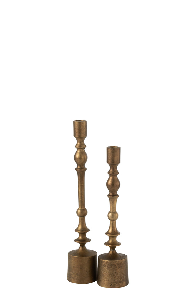 Candleholder Neuh Aluminium Bronze Large - Majorr