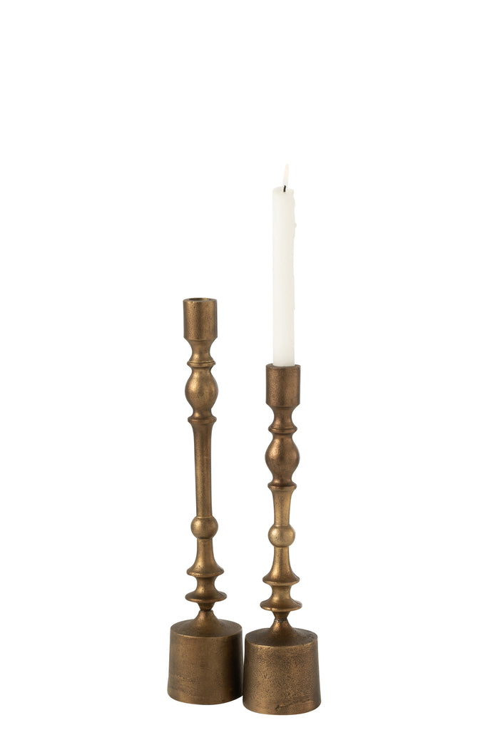 Candleholder Neuh Aluminium Bronze Large - Majorr