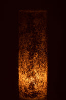 Candleholder Rock Glass/St White Extra Large - Majorr