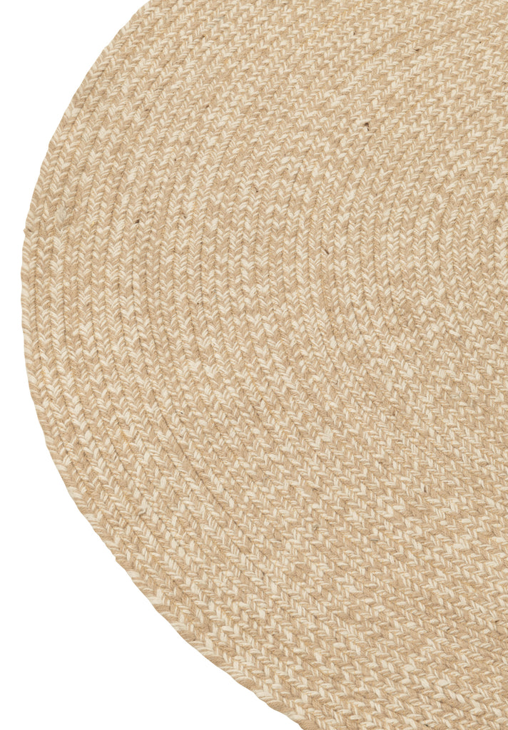 Carpet Miami Outdoor Poly Natural/White Medium - Majorr